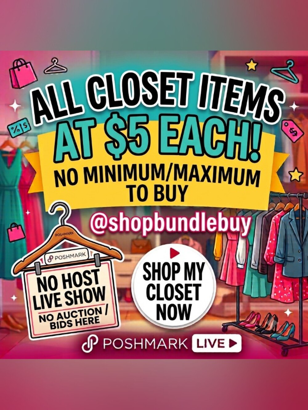 Visit @shopbundlebuy Now. No Auctions or Bidding Here. My "No Host" Live 😁.